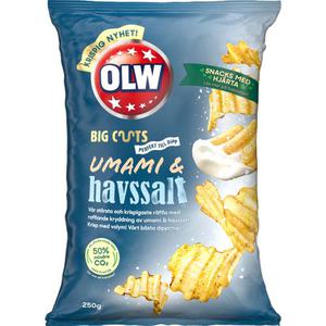 OLW Chips Big Cuts Umami & Havssalt 250g Olw