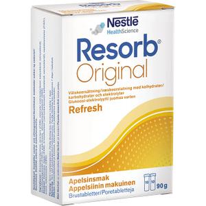 Resorb Vätskeersättning Apelsinsmak Brustablett 90g 20-p