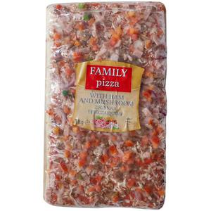 Family Pizza Skinka & Champinjoner Fryst 1000g