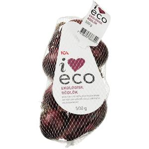 ICA I love eco Röd lök i nät 500g