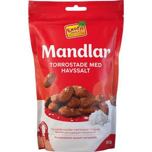 Exotic Snacks Torrostade Mandlar med Havssalt 150g