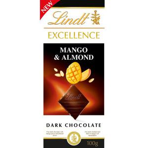 Lindt Excellence Mörk Chokladkaka Mango Almond 100g