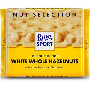 Ritter Sport Chokladkaka Vit med Hasselnöt 100g