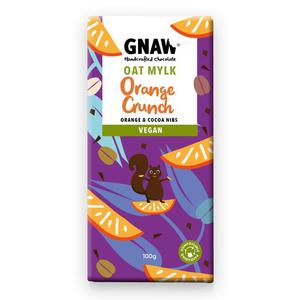 GNAW Choklad Oat Mylk Orange Crunch Vegansk 100g