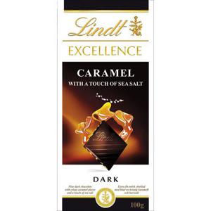 Lindt EXCELLENCE Mörk Chokladkaka Karamell & Havssalt 100g