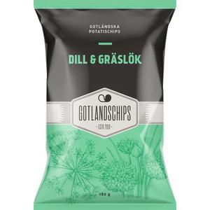 Gotlandschips Chips Dill & Gräslök 180g