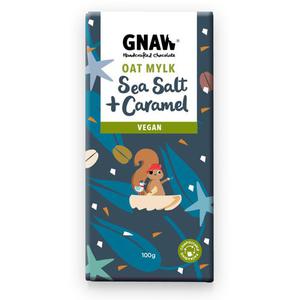 GNAW Choklad Oat Mylk Sea Salt & Caramel Vegansk 100g