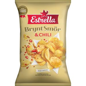 Estrella Chips Brynt Smör & Chili 275g