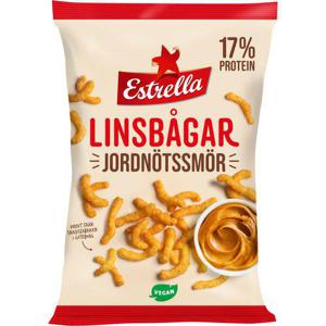 Estrella Linsbågar Jordnötssmör 125g