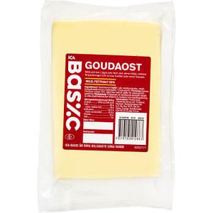 ICA Basic Goudaost mild 28% ca 1,35kg