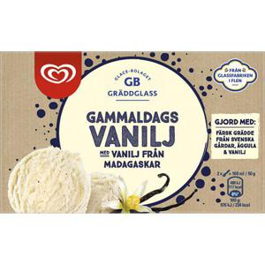 GB Glace Gräddglass Gammeldags Vanilj 500ml