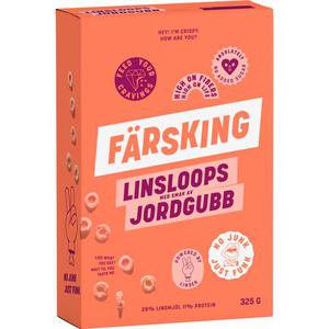 Färsking Flingor LinsLoops Jordgubb 325g