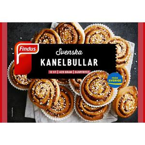 Findus Svenska Kanelbullar Frysta 12-p 420g