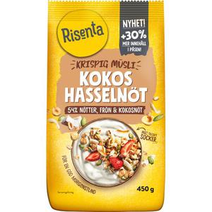 Risenta Krispig Müsli Kokos Hasselnöt 450g