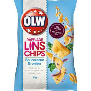 OLW Linschips Sourcream & Onion 90g Olw