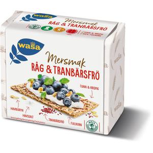 Wasa Knäckebröd Råg & Tranbärsfrö 245g