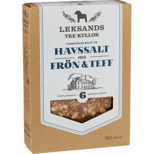 Leksands Tre Kullor Tunnknäcke Havssalt & Teff 180g