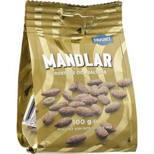 Favorit Mandlar Rostade & Saltade 100g