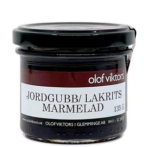 Olof Viktors Marmelad Jordgubb & Lakrits 135g