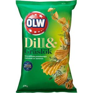 OLW Chips Dill & Gräslök 275g