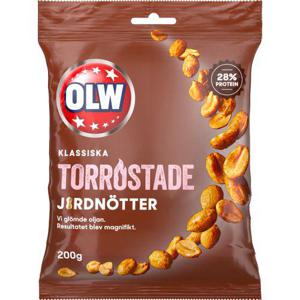 OLW Jordnötter Torrostade 200g Olw