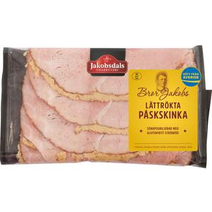 Jakobsdals Bror Jakobs Lättrökta Griljerade Skinka 110g