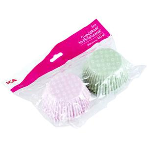 ICA Cupcake formar mönstrade 60-p