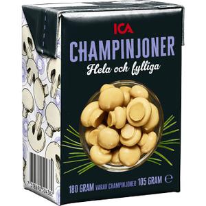 ICA Champinjoner i tetra hela 180g