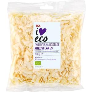ICA I love eco Kokosflakes Ekologiska rostade 200g
