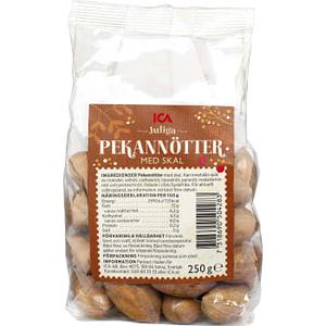 ICA Pekannötter med skal 250g