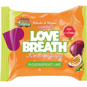 Love Breath Sugtablett Passionsfrukt Lime 25g