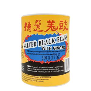 Golden Lily Fermenterade Svarta Bönor med ingefära (Douchi) 500g