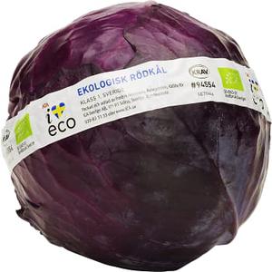 ICA I love eco Rödkål ca 1,2kg Klass 1