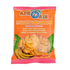 Afroase Krispiga Bananchips Extra söta