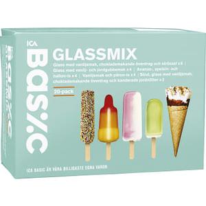 ICA Basic Glassmix Grön 20-p