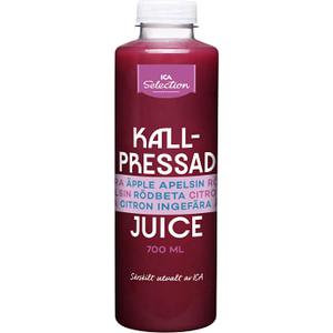 ICA Selection Fruktjuice Kallpressad apple apelsin rodbeta citron ingefara 700ml