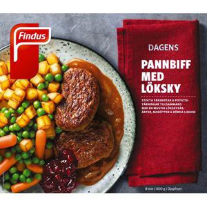 Findus Pannbiff med Löksky Fryst 400g