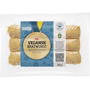ICA Bratwurst vegansk 210g