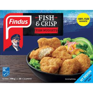 Findus Fish & Crisp Fish Nuggets MSC Frysta 490g