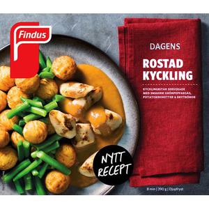 Findus Rostad Kyckling Fryst 390g