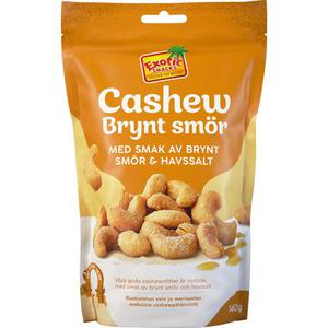 Exotic Snacks Cashew Brynt Smor & Havssalt 140g