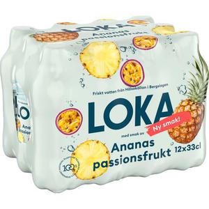 Loka Ananas Passionsfrukt 12x33cl