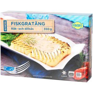 Favorit Fiskgratäng Räkor/Dill Fryst 350g