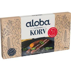 Aloba Korv Plantbaserad Spicy Cheeezze Fryst 240g