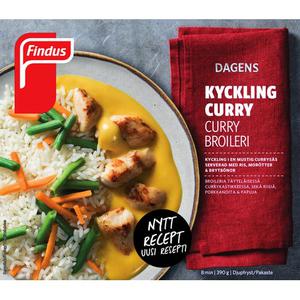 Findus Kyckling Curry Fryst 390g