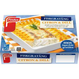 Findus Fiskgratäng Citron & Dill Fryst MSC 600g