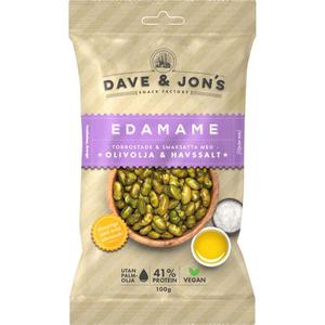 Dave & Jon's Edamame Rostade Havssalt & Olivolja 100g