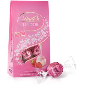 Lindt Lindor Chokladpraliner Strawberries & Cream 137g