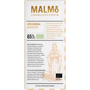 Malmo Chokladfabrik Choklad Apelsinskal 65% EKO 80g