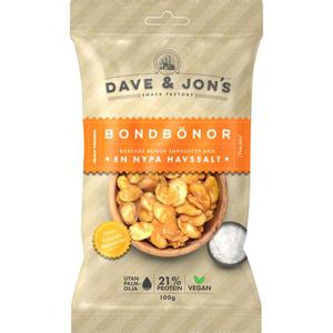 Dave & Jon's Bondbonor Rostade Havssalt 100g